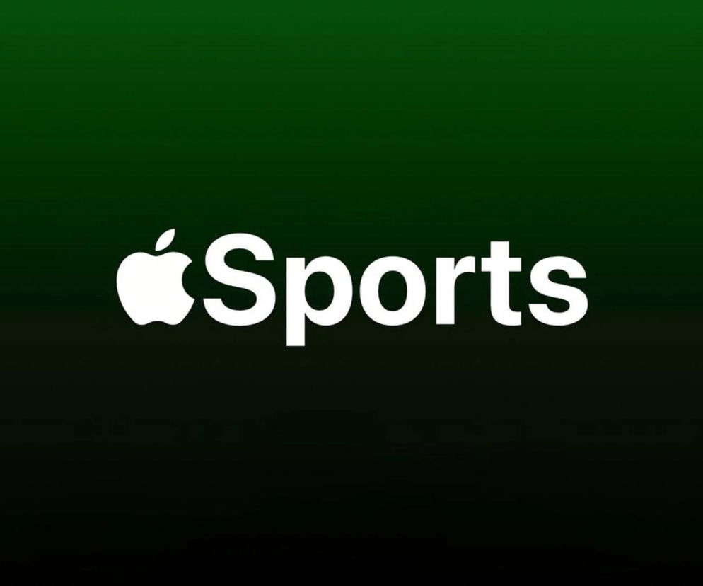 Logo Apple Sports na zielonym tle. O nowej funkcji śledzenia Ekstraklasy przeczytasz na Eska.