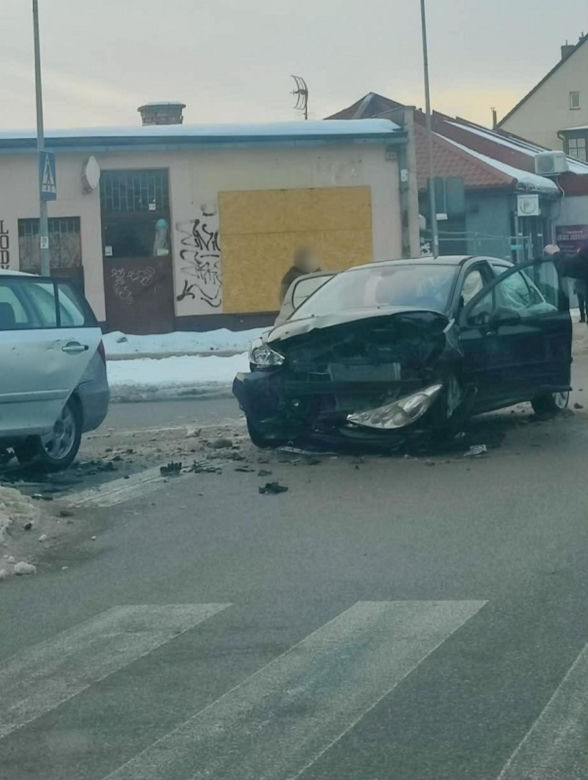 Kolizja w Lęborku (20.02.2026)