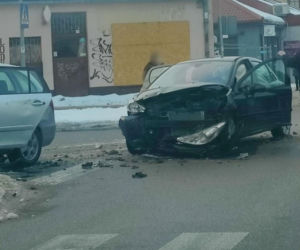 Kolizja w Lęborku (20.02.2026)