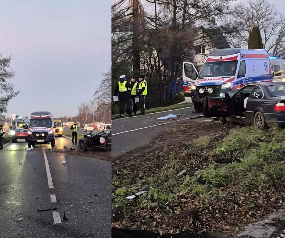 Potworny wypadek w Ustroniu. Bmw zmiażdżyło mazdę, nie żyje 18-latka