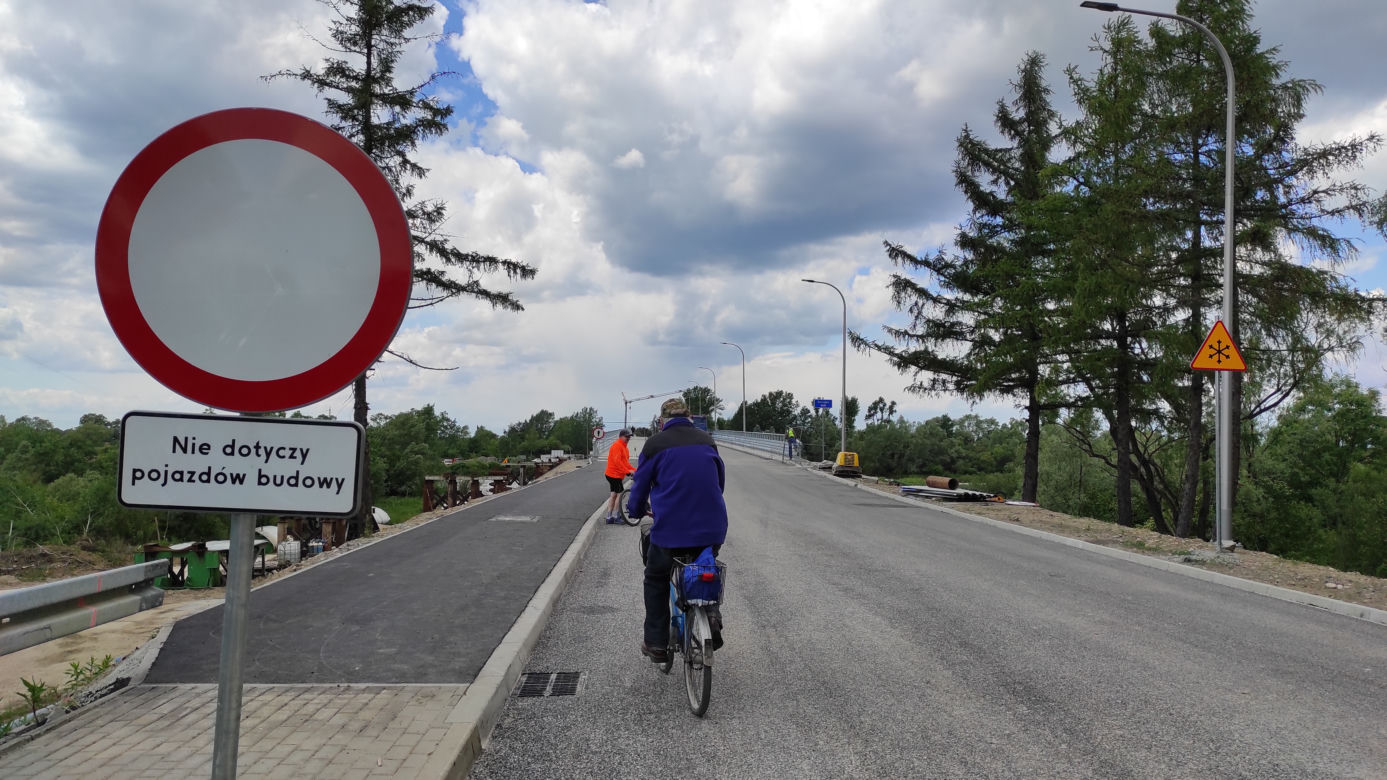 Most w Ostrowie. Obciążenie próbne 28 maja 2022r.