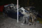 Renault zmiażdżone jak puszka. 29-latek zginął po czołowym zderzeniu z kombajnem