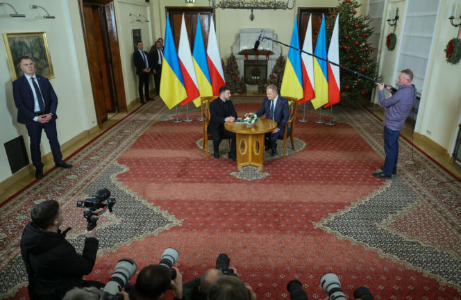 Wołodymyr Zełenski, Donald Tusk