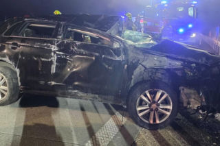 Zderzenie z łosiem na A2 pod Siedlcami. Ranne zostały dwie kobiety podróżujące Mitsubishi!