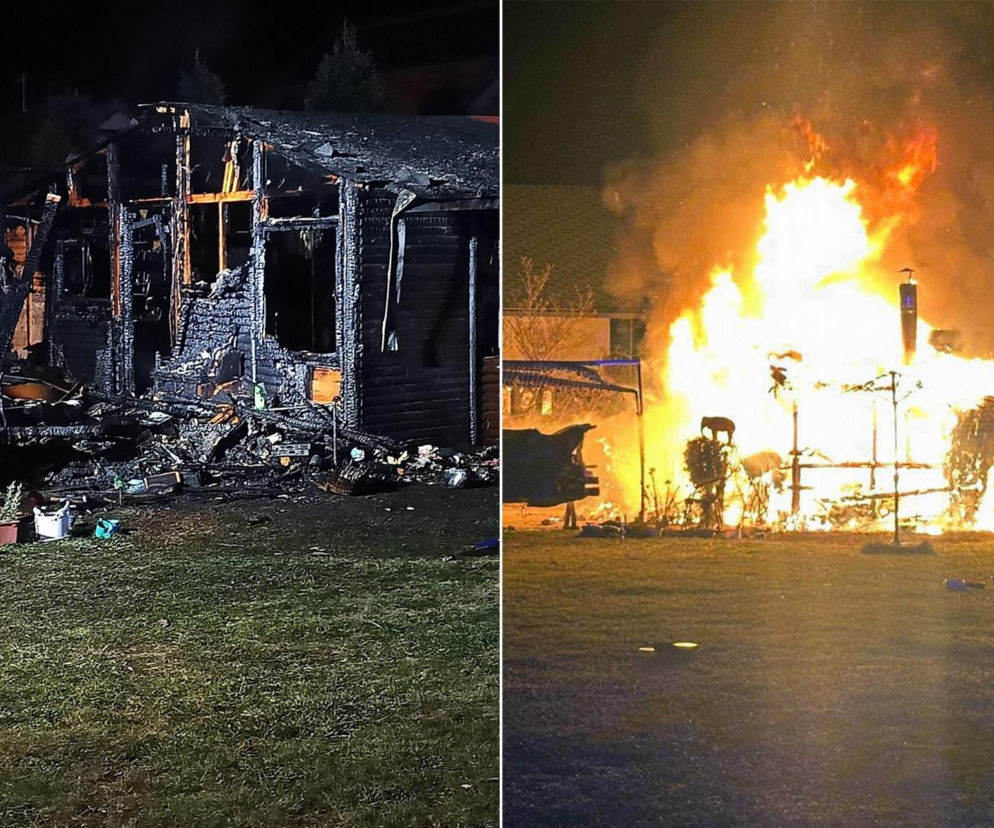 Tragiczny pożar w Borównie. Nie żyją dwie osoby