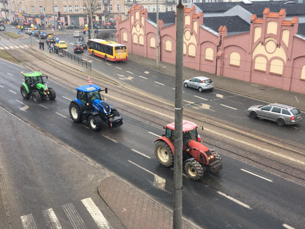 Protest rolników w Grudziądzu