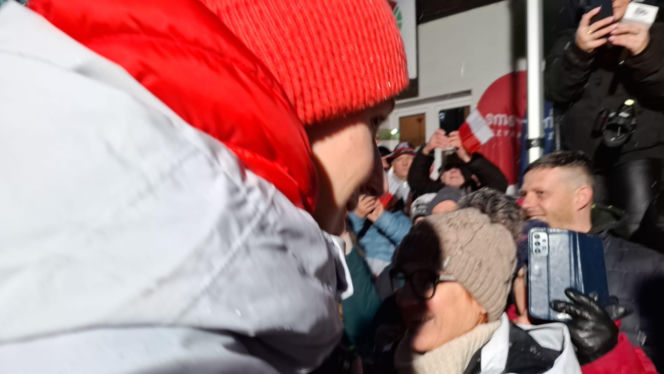 Powitanie Kacpra Tomasiaka w Bystrej 18.02.2026