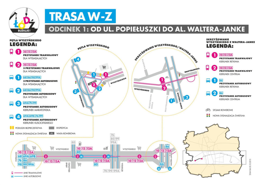 Komunikacja na trasie WZ