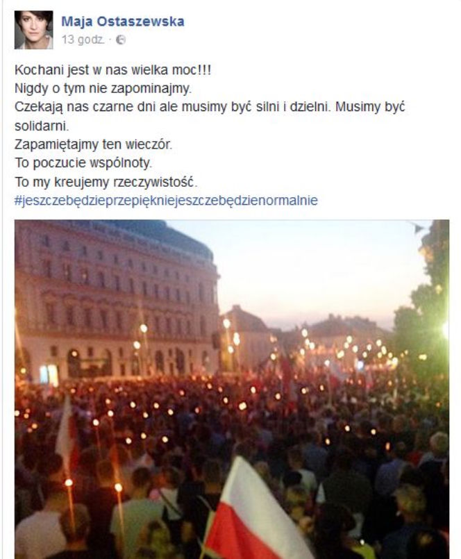 Maja Ostaszewska/Facebook