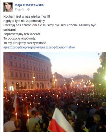 Maja Ostaszewska/Facebook