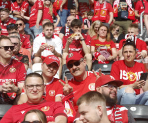 Kibice na meczu Widzew Łódź - Piast Gliwice