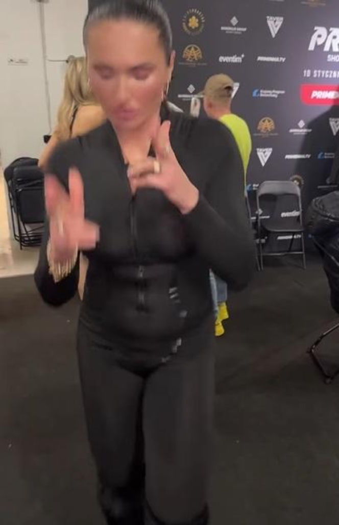 Ewa Brodnicka na konferencji Prime MMA