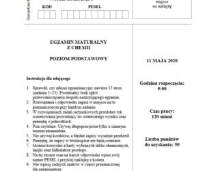 Matura 2020: Odpowiedzi. Chemia - poziom podstawowy [ARKUSZ]
