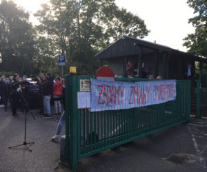 Protest pod DPS-em w Kaliszu