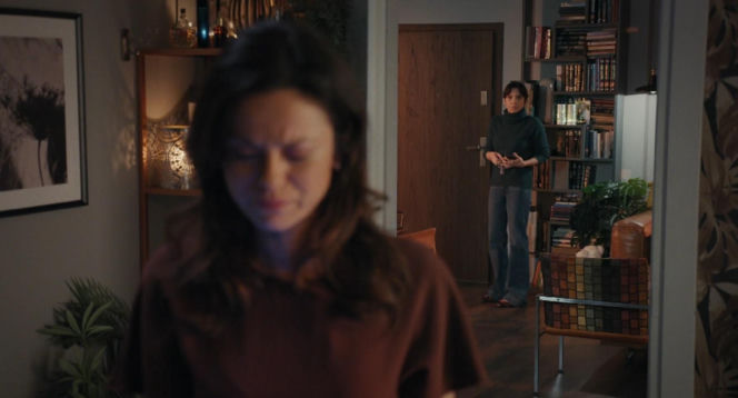 M jak miłość odc. 1929. Aneta (Ilona Janyst), Kasia (Paulina Lasota)