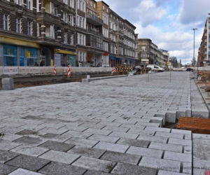 Przebudowa al. Wojska Polskiego - marzec 2022