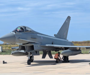 Myśliwiec Eurofighter Typhoon GR4 z 12. Eskadry RAF