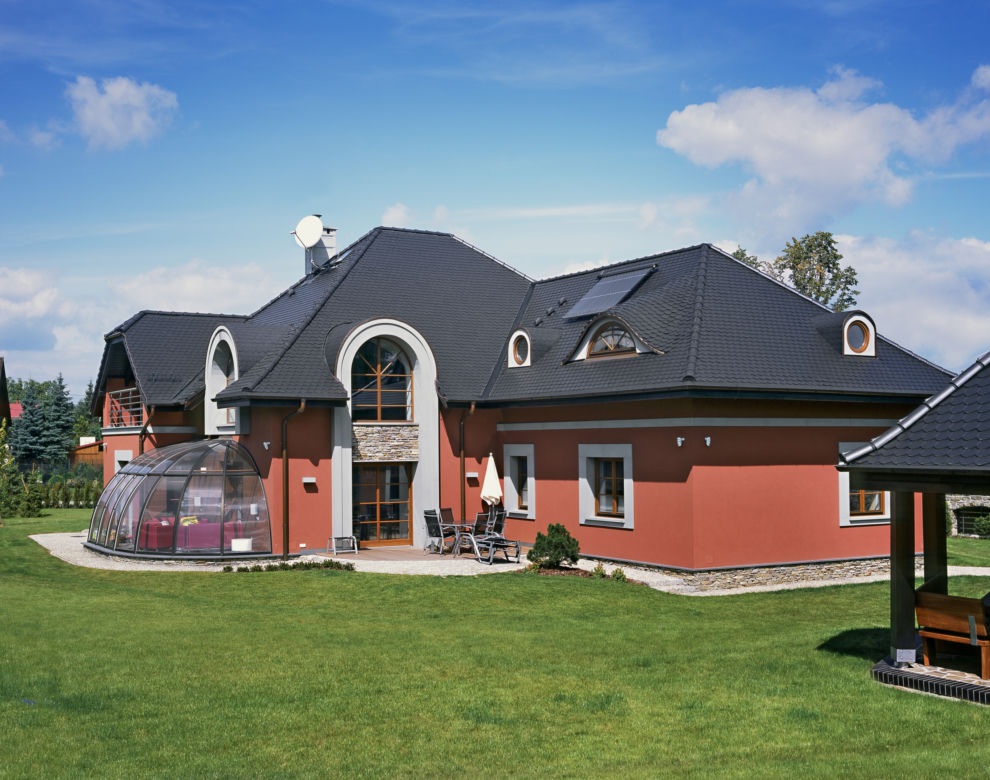 Szare dachówki BMI BRAAS