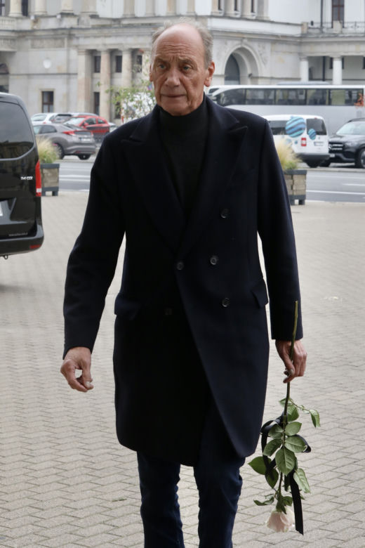 Dariusz Szpakowski na pogrzebie Tomasz Wołka