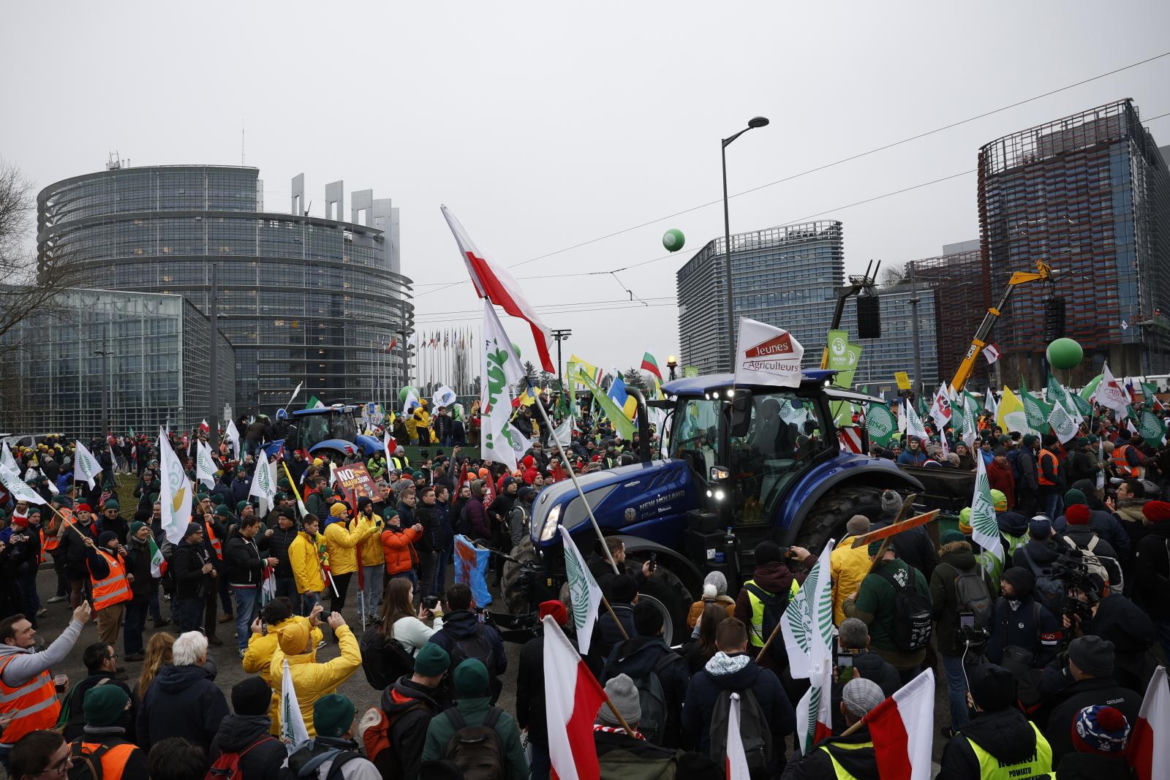Rolnicy z całej Europy protestują w Strasburgu