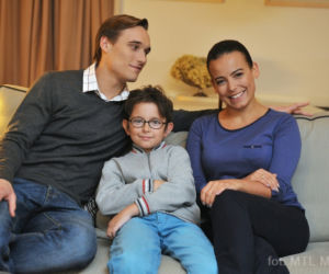 M jak miłość odc. 1207. Magda (Anna Mucha), Olek (Maurycy Popiel), Maciek (Franciszek Przanowski)
