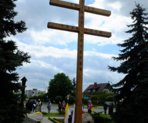  Karawaką walczą z koronawirusem. Mieszkańcy Wierzbicy pod Chełmem modlą się pod krzyżem morowym