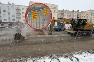 Pęknięta rura paraliżuje dzielnicę. Ulica zamknięta na tydzień