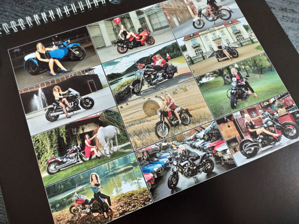 Motocyklistki w kalendarzu charytatywnym
