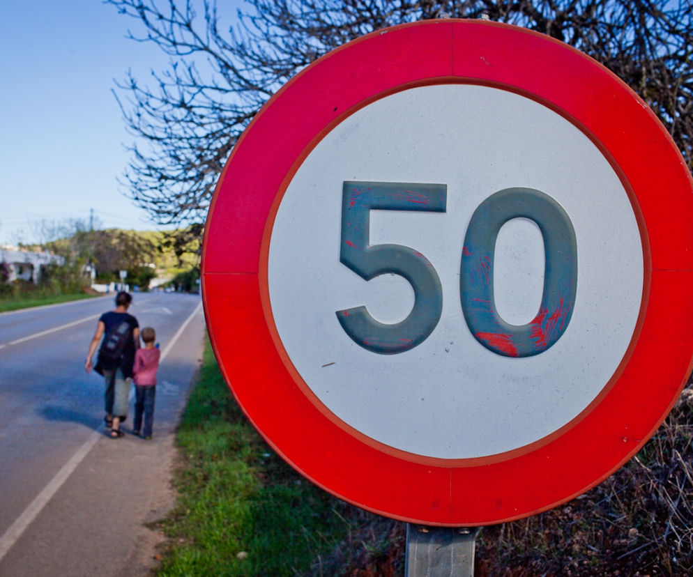 znak, prękość, 50 km/h
