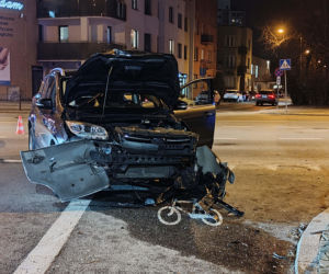 Wypadek na Plantach - Jedna osoba zabrana do szpitala