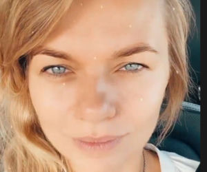 Emilia Komarnicka-Klynstra na Instagramie w drodze na plan Na dobre i na złe