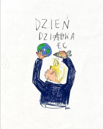 Matylda Damięcka podbija sieć! Jej grafiki o Dniu Dziadka wzruszyły tysiące