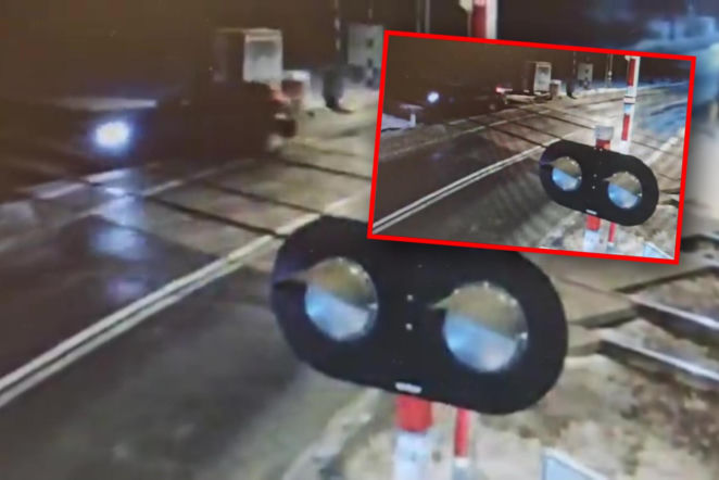 Nocny dramat na przejeździe kolejowym. Pijana para zablokowała tory