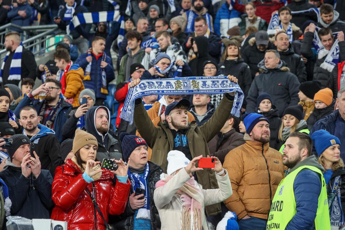 Lech Poznań - Zagłębie Lubin. Tak bawili się kibice na meczu PKO BP Ekstraklasy (10.02.2024)