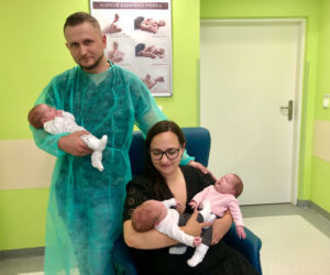 Pierwsze jednojajowe trojaczki w szpitalu Zdroje