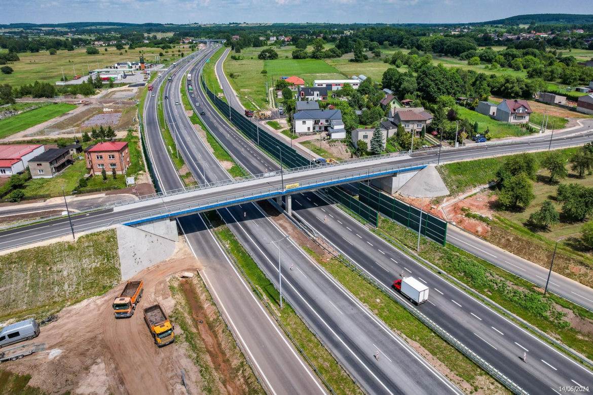 Tak wygląda zagłębiowska część nowej, ekspresowej S1 - czerwiec 2024
