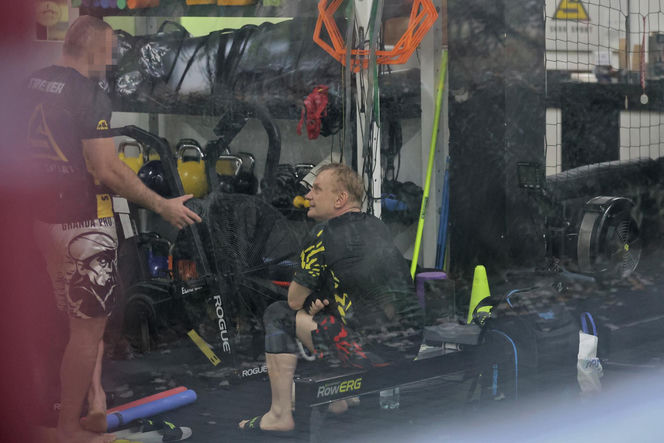 Bartosz Żukowski na siłowni