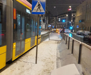 Zimowe utrudnienia w Warszawie