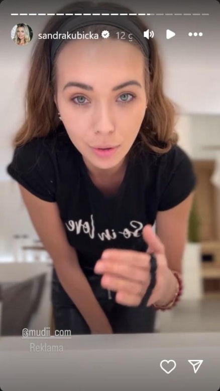 Sandra Kubicka tańczy i śpiewa na InstaStories. To chciała przekazać Baronowi?