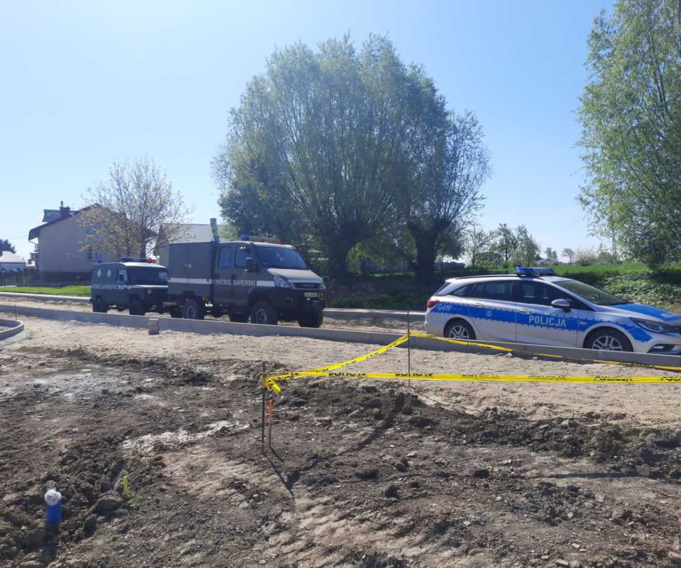 Interwencja saperów w Żabnie. Wojenna pamiątka znaleziona podczas budowy