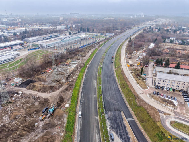 Budowa węzła Mistrzejowce na S7 w Krakowie