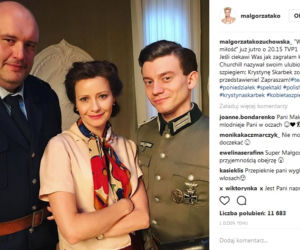 Małgorzata Kożuchowska w spektaklu Wojna, moja miłość