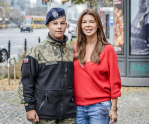 Edyta Górniak z synem Allanem w 2018 roku