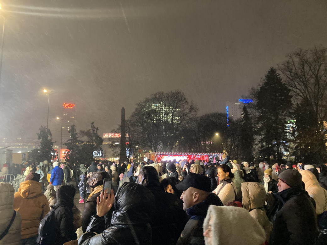 Świąteczna ciężarówka Coca-Coli w Warszawie