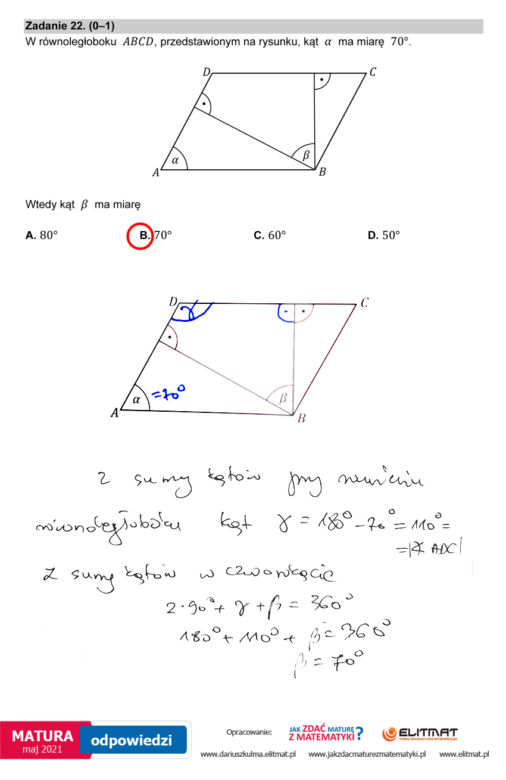 Matura 2021, matematyka poziom podstawowy. Odpowiedzi eksperta