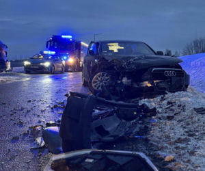 Mokrzyn. Wypadek na DK 20 pod Bytowem