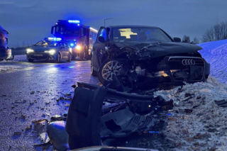 Mokrzyn. Wypadek na DK 20 pod Bytowem