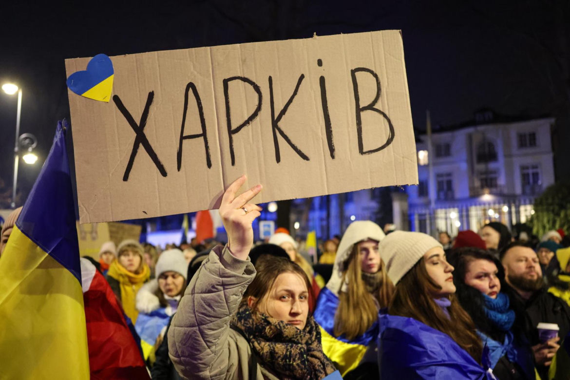 Manifestacja "Dziękujemy, Ukraino!" w Warszawie (24.02.2025)