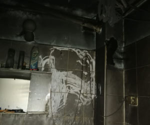 Skutki pożaru przy ul. Sowińskiego w Tarnowie