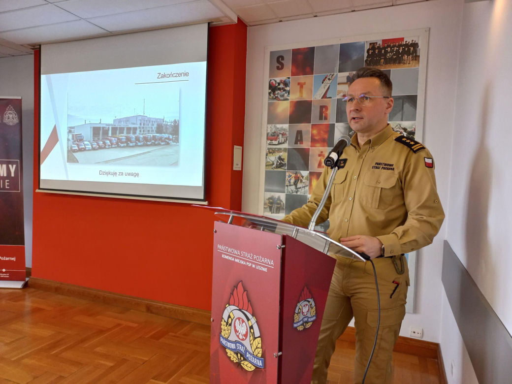 Strażacy z Leszna podsumowali 2024 rok. W Wielkopolsce zdarzeń dużo więcej, w Lesznie mniej